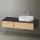 Duravit Zencha jobbos alsószekrény 130, fiókrendező nélkül, natúr tölgy/matt grafit ZE4817030800000