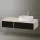 Duravit Zencha jobbos alsószekrény 130, fiókrendező nélkül, strukturált fekete/matt taupe ZE4817063830000