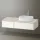 Duravit Zencha jobbos alsószekrény 130, fiókrendező nélkül, fehér üveg/matt taupe ZE4817064830000
