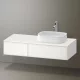 Duravit Zencha jobbos alsószekrény 130, fiókrendező nélkül, fehér üveg/matt fehér ZE4817064840000