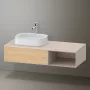 Duravit Zencha balos alsószekrény 130, fiókrendező nélkül, natúr tölgy/matt taupe ZE4818030830000