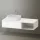 Duravit Zencha balos alsószekrény 130, fiókrendező nélkül, fehér üveg/matt fehér ZE4818064840000