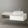 Duravit Zencha jobbos alsószekrény 130, fiókrendező nélkül, fehér üveg/matt taupe ZE4819064830000