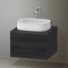   Duravit Zencha alsószekrény 65, fiókrendező nélkül, fekete tölgy/matt grafit ZE4820016800000
