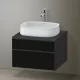 Duravit Zencha alsószekrény 65, fiókrendező nélkül, texturált fekete/matt grafit ZE4820063800000