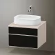 Duravit Zencha alsószekrény 65, fiókrendező nélkül, texturált fekete/matt taupe ZE4820063830000