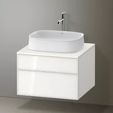   Duravit Zencha alsószekrény 65, fiókrendező nélkül, fehér üveg/matt fehér ZE4820064840000