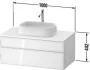Duravit Zencha alsószekrény 100, fiókrendező nélkül, fekete tölgy/matt grafit ZE4821016800000