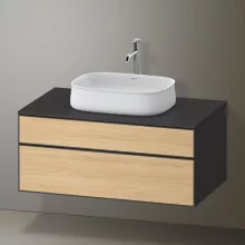   Duravit Zencha alsószekrény 100, fiókrendező nélkül, natúr tölgy/matt grafit ZE4821030800000