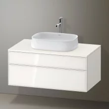   Duravit Zencha alsószekrény 100, fiókrendező nélkül, fehér üveg/matt fehér ZE4821064840000