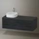 Duravit Zencha balos alsószekrény 130, fiókrendező nélkül, fekete tölgy/matt grafit ZE4822L16800000