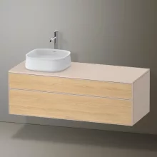   Duravit Zencha balos alsószekrény 130, fiókrendező nélkül, natúr tölgy/matt taupe ZE4822L30830000