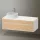 Duravit Zencha balos alsószekrény 130, fiókrendező nélkül, natúr tölgy/matt fehér ZE4822L30840000
