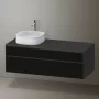 Duravit Zencha balos alsószekrény 130, fiókrendező nélkül, strukturált fekete/matt grafit ZE4822L63800000