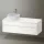 Duravit Zencha balos alsószekrény 130, fiókrendező nélkül, fehér üveg/matt fehér ZE4822L64840000