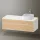 Duravit Zencha jobbos alsószekrény 130, fiókrendező nélkül, natúr tölgy/matt fehér ZE4822R30840000
