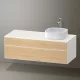 Duravit Zencha jobbos alsószekrény 130, fiókrendező nélkül, natúr tölgy/matt fehér ZE4822R30840000