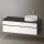 Duravit Zencha jobbos alsószekrény 130, fiókrendező nélkül, fehér üveg/matt grafit ZE4822R64800000
