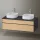 Duravit Zencha alsószekrény 130, fiókrendező nélkül, natúr tölgy/matt grafit ZE4823B30800000
