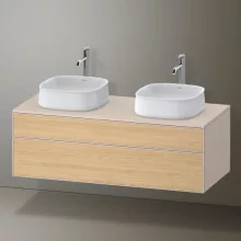   Duravit Zencha alsószekrény 130, fiókrendező nélkül, natúr tölgy/matt taupe ZE4823B30830000
