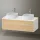 Duravit Zencha alsószekrény 130, fiókrendező nélkül, natúr tölgy/matt fehér ZE4823B30840000