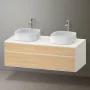 Duravit Zencha alsószekrény 130, fiókrendező nélkül, natúr tölgy/matt fehér ZE4823B30840000