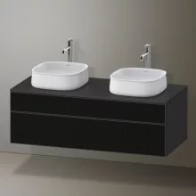  Duravit Zencha alsószekrény 130, fiókrendező nélkül, strukturált fekete/matt grafit ZE4823B63800000