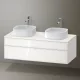 Duravit Zencha alsószekrény 130, fiókrendező nélkül, fehér üveg/matt fehér ZE4823B64840000