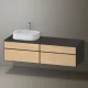 Duravit Zencha balos alsószekrény 160, fiókrendező nélkül, natúr tölgy/matt grafit ZE4824L30800000