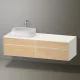 Duravit Zencha balos alsószekrény 160, fiókrendező nélkül, natúr tölgy/matt fehér ZE4824L30840000