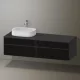 Duravit Zencha balos alsószekrény 160, fiókrendező nélkül, strukturált fekete/matt grafit ZE4824L63800000