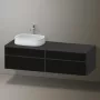 Duravit Zencha balos alsószekrény 160, fiókrendező nélkül, strukturált fekete/matt grafit ZE4824L63800000