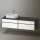 Duravit Zencha balos alsószekrény 160, fiókrendező nélkül, fehér üveg/matt grafit ZE4824L64800000