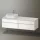 Duravit Zencha balos alsószekrény 160, fiókrendező nélkül, fehér üveg/matt taupe ZE4824L64830000