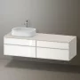 Duravit Zencha balos alsószekrény 160, fiókrendező nélkül, fehér üveg/matt taupe ZE4824L64830000