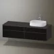 Duravit Zencha jobbos alsószekrény 160, fiókrendező nélkül, strukturált fekete/matt grafit ZE4824R63800000
