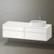 Duravit Zencha jobbos alsószekrény 160, fiókrendező nélkül, fehér üveg/matt fehér ZE4824R64840000