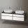 Duravit Zencha fiókos alsószekrény 160, fiókrendező nélkül, fehér üveg/matt grafit ZE4825B64800000