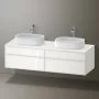 Duravit Zencha fiókos alsószekrény 160, fiókrendező nélkül, fehér üveg/matt fehér ZE4825B64840000