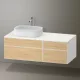 Duravit Zencha balos alsószekrény 130, fiókrendező nélkül, natúr tölgy/matt fehér ZE4826030840000