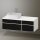 Duravit Zencha balos alsószekrény 130, fiókrendező nélkül, strukturált fekete/matt fehér ZE4826063840000