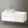 Duravit Zencha balos alsószekrény 130, fiókrendező nélkül, fehér üveg/matt fehér ZE4826064840000