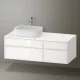 Duravit Zencha balos alsószekrény 130, fiókrendező nélkül, fehér üveg/matt fehér ZE4826064840000