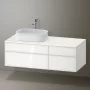 Duravit Zencha balos alsószekrény 130, fiókrendező nélkül, fehér üveg/matt fehér ZE4826064840000
