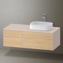   Duravit Zencha jobbos alsószekrény 130, fiókrendező nélkül, natúr tölgy/matt taupe ZE4827030830000