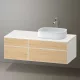 Duravit Zencha jobbos alsószekrény 130, fiókrendező nélkül, natúr tölgy/matt fehér ZE4827030840000