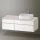 Duravit Zencha jobbos alsószekrény 130, fiókrendező nélkül, fehér üveg/matt taupe ZE4827064830000
