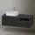 Duravit Zencha balos alsószekrény 130, fiókrendező nélkül, fekete tölgy/matt grafit ZE4828016800000