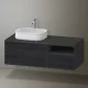 Duravit Zencha balos alsószekrény 130, fiókrendező nélkül, fekete tölgy/matt grafit ZE4828016800000