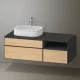 Duravit Zencha balos alsószekrény 130, fiókrendező nélkül, natúr tölgy/matt grafit ZE4828030800000